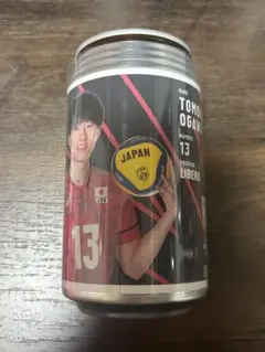 男子バレー　ラベル缶　小川智大(ステッカーのみ)
