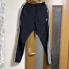 【まとめ買可】アディダス　ロングパンツ スリーストライプ GN0818 黒白