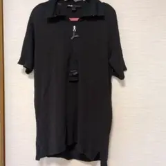 24時間限定セール　Y-3 ブラック ジッパーポロシャツ