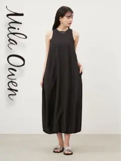 ミラオーウェン　アメスリバルーンワンピース　花柄　フラワーモチーフ　中古 新品タグ付き》ミラオーウェン アメスリバルーンワンピース