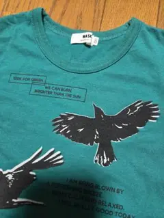 ワスク　Tシャツ　グリーン　鳥