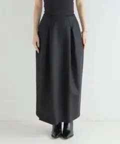 オーラリー AURALEE 23AW LIGHT MELTON SKIRT 1