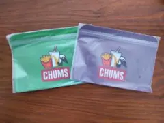 マクドナルド福袋2023 CHUMS ジッパーポーチ 2枚セット