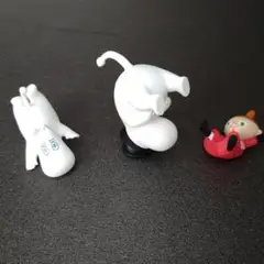 ムーミン フィギュア 3体セット　ムーミンすってんころりん