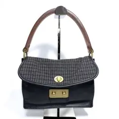 miu miu ミュウミュウ ハンドバッグ イタリア製 レザー カシミヤ混