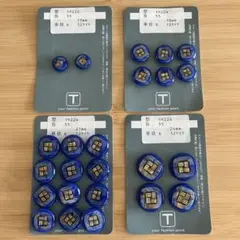 昭和レトロ　ボタン　ブルー系