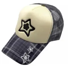 Starteam チェック柄 トラッカーキャップ Starteam チェック柄 トラッカーキャップ STAR HATS