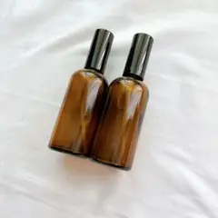 スプレー ボトル 100mL 2本セットガラス製 空容器