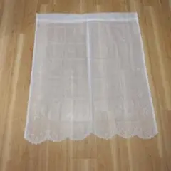 ホワイトレース 花柄 のれん