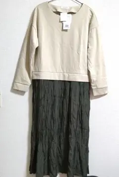 新品タグ付き タケオキクチ ロングワンピース L レディース