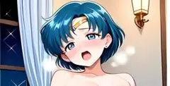 A4　ポスター　セーラーマーキュリー　水野亜美　ファンアート　美女　美少女