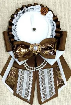 茶色ｘパール痛ロゼット