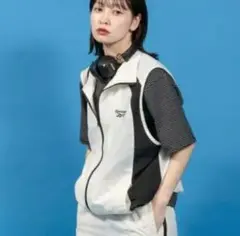 Reebok／Perushu別注 配色切り替えナイロンベスト　パンツセットアップ