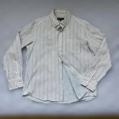Eddie Bauer エディーバウアー 長袖ドレスシャツ ストライプ M