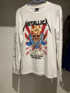 METALLICA スカルプリント 長袖Tシャツ