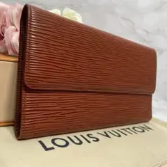 訳あり 美品 ルイヴィトン インターナショナル エピ オレンジ 長財布 三つ折り