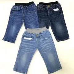 デニム3枚セット③ 110cm