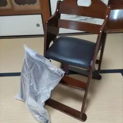KATOJI ベビーチェア ダークブラウン 安全ベルト付き
