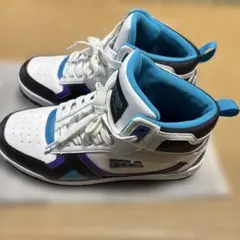 FILA ハイカットスニーカー ホワイト/ブラック/ブルー/パープル