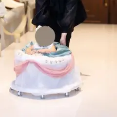 【値下げしました】リングガール　リングボーイ　歩行器　ベビーウォーク 値下げしました】リングガール リングボーイ 歩行器 ベビー