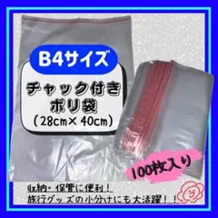 チャック付きビニール袋 B4 100枚