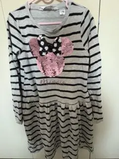 H&M Disney ミニーマウス ワンピース 長袖　7-8歳用