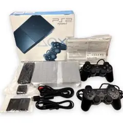 PS2 SCPH-90000 黒 ブラック 本体 メモリーカード リモコン