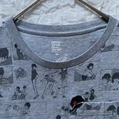 希少レア✨　グラニフ　タッチ　あだち充　Tシャツ　グレー