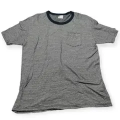 送料込　felco フェルコ　ポケットTシャツ　マルチボーダー　日本製