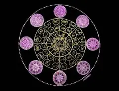 龍体文字 フトマニ図の曼荼羅　クリアフレーム付