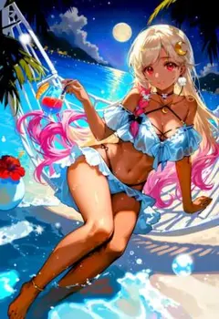 水着の女の子ダイヤモンドアートFD＋AB30×40