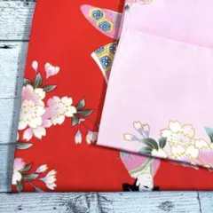 シーチング生地 和柄 2枚セット SALE