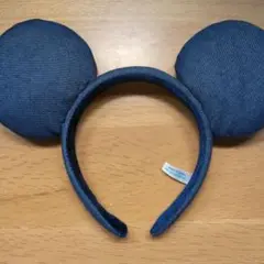 ミッキーマウス デニムカチューシャ