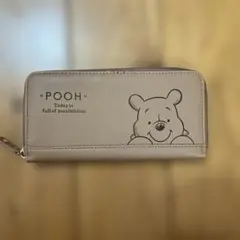 プーさん 長財布 ベージュ