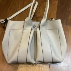 美品【RODESKO】ロデスコ　ダブルポケット　トートバッグ