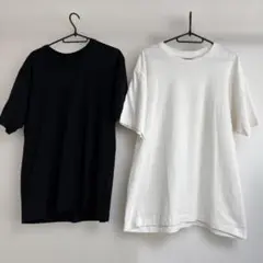 Hanes ヘインズ T-SHIRTS SHIRO & KURO ２枚セット