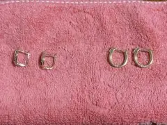 【新品・未使用】フープピアス 2点セット ゴールド