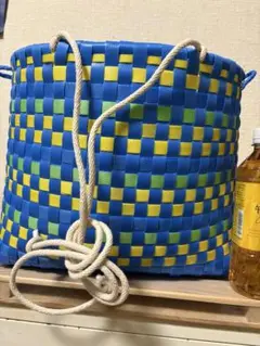 PPバンドで作った作業、収穫用プラカゴ（はけご）