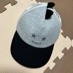 恐竜キャップ グレー黒