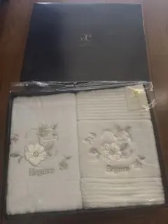 エレガンス刺繍入りタオルセット