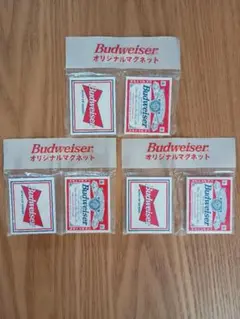 Budweiser オリジナルマグネット【２枚組セット×３点】