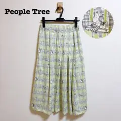 people tree ムーミン谷の夏まつり オーガニックコットン スカート