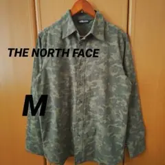 【美品】THE NORTH FACE 迷彩柄 M 長袖シャツ カモフラ