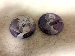 ハンターハンター 戦う背中 キルア 缶バッジ2点セット