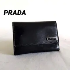 ★鑑定済★PRADA プラダ 5連 キーケース レザー ブラック