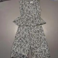 PAIRMANON 花柄ペプラム 上下セット 150cm