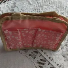 「再度値下げ」Benesse 花柄バッグ in バッグ