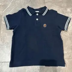 アベイシングエイプ ネイビー ポロシャツ 90サイズ