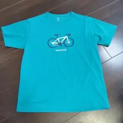 mont-bell ターコイズ Tシャツ 自転車柄　 160