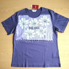 ピンクハウス♡２０２４春♡Ｔシャツ　カットソー　半袖　バイオレットブルー